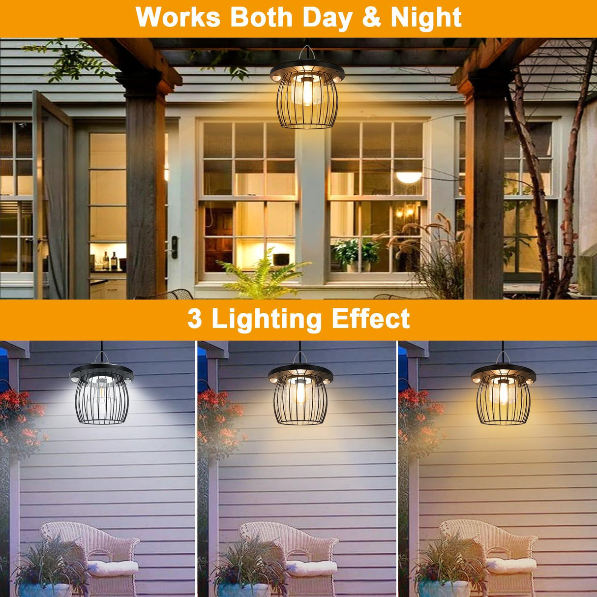 AEQ Solar Shed Light Indoor Outdoor, Solar Gazebo Lights Work in Daytime with Dual Motion Sensor/5 Modes/Remote Control, Waterproof Garage Lights with for Porch Shed Garage Barn AEQ