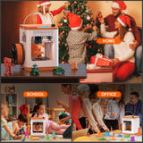 Newest Tina2S 3D Printer, HEPHI3D 3D Printers WiFi Cloud Printing Auto Bed Leveling, Fully Assembled Mini 3D Printers for Beginners, Silent Print, Fully Open Source DIY 3D Printers for Home, School HEPHI3D