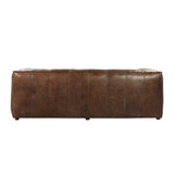 ACME Brancaster Sofa - - Retro Brown Top Grain Leather Acme