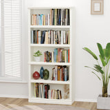 Bevfint 70" White 5-Tier Open Storage Bookshelf for Home & Office Bevfint