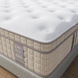 FLEXPEDIC King Size Mattress,14 Inch Memory Foam Hybrid Mattresses in a Box with Individual Pocket Spring,Khaki Medium Firm King Mattress,CertiPUR-US FP FLEXPEDIC