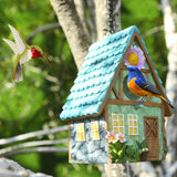 Bird Houses for Outside Clearance Hanging Birdhouses for Outdoors Bluebird Houses for Outside Nesting Box for Bird Lovers Tree Swallow Bird Finch Wild Birds Wren Chickadee1 ZLSZTMI