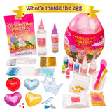 GirlZone Princess Slime Kit - 42-Piece Apple-Scented DIY Slime Making Set with Activator, Heart Containers & Add-Ins - Gift for Girls Ages 7+ GirlZone