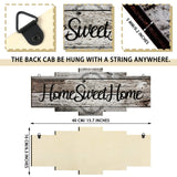 Jetec Home Sweet Home Sign, Rustic Wood , Large Farmhouse Home Plaque Wall Hanging Wooden Sign for Bedroom, Living Room, Wall, Wedding Decor (Gray) Jetec