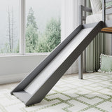 Callales Grey Twin Solid Wood Loft Bed with Slide & Removable Ladder Callales