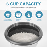 Aroma Housewares 1.5Qt. Rice & Grain Cooker (ARC-363NGB),Black,6-Cup Cooked / 3-Cup Uncooked AROMA