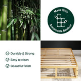 ZINUS Edgar 8 Inch Bamboo Box Spring, Mattress Foundation, Sturdy Bamboo Structure, Low Profile, Easy Assembly, King Zinus