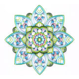 Uniquilling Quilling Kit, Paper Quilling Kits, 16 * 20-in Green Mandala Paper Filigree Kits with Quilling Tools& Using Manual, DIY Quilling Artwork Modern Wall Art for Living Room Uniquilling