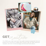 Lion Brand Yarn Medium-Weight Fishermen’s Wool Yarn for Knitting, Crocheting, and Crafts, Natural, 1 Pack Lion Brand Yarn