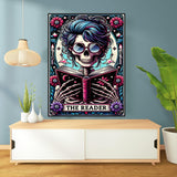 Axquilon Tarot Diamond Art Kits for Adults - The Reader Diamond Painting Kits for Adults Beginner, DIY 5D Full Drill Gem Art for Home Wall Decor 12x16 inch Axquilon