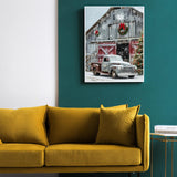 MOMDEDP Christmas Truck Diamond Art Kits for Adults - Christmas House Diamond Painting Kits for Adults, 5D Round Full Drill DIY Gem Art Paint by Diamonds Arts and Crafts 12x16 inch MOMDEDP