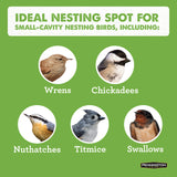 Pennington Pride Birdhouse for Outdoor, Outdoor Birdhouse Cedar, Room for 1 Adult and 3-4 babies Pennington