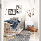 BOLUO White Nightstands Set of 2, 2 Drawer Dresser for Bedroom Night Stand Small Dresser End Table with Drawers Modern BOLUO