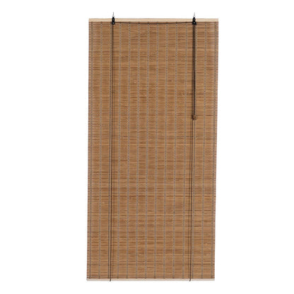 Natural Bamboo Roll-Up Blinds for Light Filtering – 24" W x 72" H Indoor/Outdoor Shades