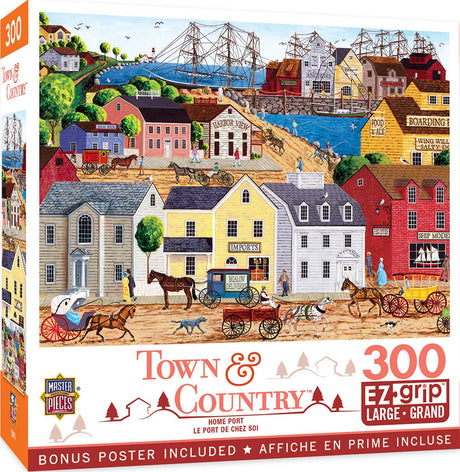 MasterPieces 300 Piece EZ Grip Jigsaw Puzzle - Home Port - 18"x24" Masterpieces