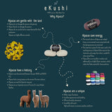 eKushi 100% Baby Alpaca Yarn for Knitting & Crocheting - Set of 3 Skeins of Premium Yarn DK - Lightweight, Hypoallergenic & Thermal Peru Made - Ideal for Delicate Projects (Natural White - N010) eKushi