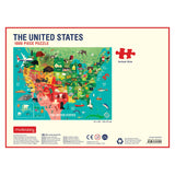 Mudpuppy 1000 Piece United States Jigsaw Puzzle for Adults and Families, USA Family Puzzle with Vibrant Illustrations of The Attributes of The 50 States Mudpuppy