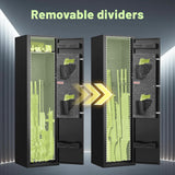 HEANVO 2-4 Gun Safe, Gun Safe for Rifles and Pistols, Shotgun Rifle Safe,No Assembly Gun Cabinet for Shotguns, Quick Access Rifle Safe, Gun Locker with Dual Alarm & Mute Mode Switching HEANVO