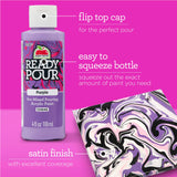 Apple Barrel Ocean Vibe Pre-Mixed Set, Set of 4 Fluid Ready Pour Paints Perfect for DIY Arts and Crafts Projects, 13479E Apple Barrel