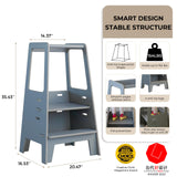 AVDAR Toddler Standing Tower Wooden Toddler Stool for Kitchen Adjustable Toddler Tower, Winner 2023 of Contemporary Good Design, Montessori Kitchen Tools AVDAR