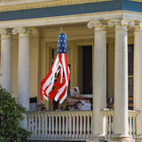 4th of July Decorations,40 Inch American Windsock Heavy Duty,Patriotic Fourth of July Outdoor Decor, American Flag USA Windsock With Embroidered Stars,Red White and Blue Decor for Memorial Day,Outside HOOSUN