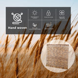 Gardgue Cordless Reed Blinds, 48" W x 72" L Bamboo Roll Up Shade, Privacy Screen Waterproof Roller Shades for Porch, Bamboo Windows Curtain for Indoor, Patio Gardgue