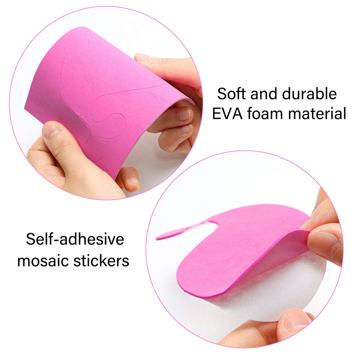 MALLMALL6 20Pcs Mosaic Sticker Art Kits for Kids Toddler Unisex MALLMALL6