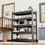 Okeiylaid 78" Hx39 Wx16 D 5-Tier Garage Shelf, 3000 lbs Capacity, Heavy Duty Storage Shelves, Easy Assembly Adjustable Stainless Metal Shelving, Suitable for Garage,Basement,Office,Farmhouse etc Okeiylaid