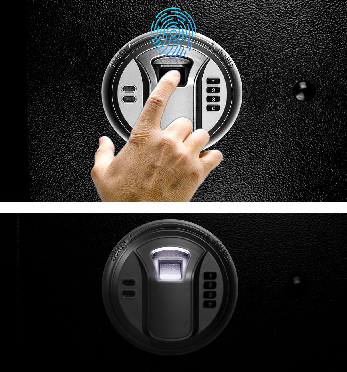 Quicktec Larger and Deeper Rifle Safe, New and Improved Gun Safe for 5-6 Rifles and Shotguns for Home, Quick Access Gun Cabinet (w or w/o Scope) with Lockbox Silent Mode Quicktec