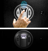 Quicktec Larger and Deeper Rifle Safe, New and Improved Gun Safe for 5-6 Rifles and Shotguns for Home, Quick Access Gun Cabinet (w or w/o Scope) with Lockbox Silent Mode Quicktec