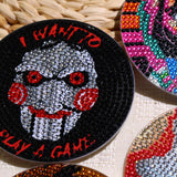 8 PCS Halloween Diamond Art Coasters Kits, Diamond Painting Coasters with Holder Set of 8, DIY Drink Coasters Art Crafts Supplies for Adults Cup Mat for Home Decor House Warming Gifts Non-Slip YSUNETER