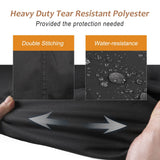 NettyPro Umbrella Cover for 10ft to 12ft Outdoor Umbrellas, Fade Resistant Waterproof and Ripstop Market Umbrella Parasol Cover with Zipper and Rod, Black NettyPro