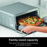 Ninja Flip Toaster Oven&Air Fryer, 8-in-1 Functionality, Flip Up&Away Capability for Storage Space, LargeCapacity, Air Fry Basket, SheetPan, Wire Rack&Removable Crumb Tray, Stainless,1800 watts, SP151 Ninja