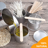 DINGPAI 100pcs Wooden Candle Wick Holders, Candle Wick Centering Devices for Candle Making, Candle Wick Bars, Wick Clips for Canld Centering Tool DINGPAI