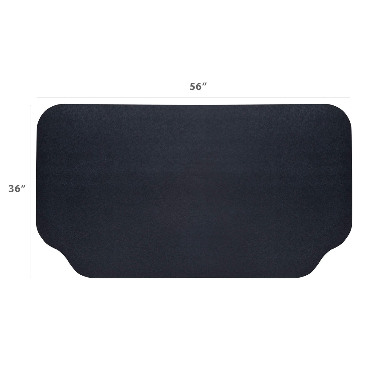 GRILLTEX Under the Grill Protective Deck and Patio Mat, 36 x 56 inches,Black GRILLTEX