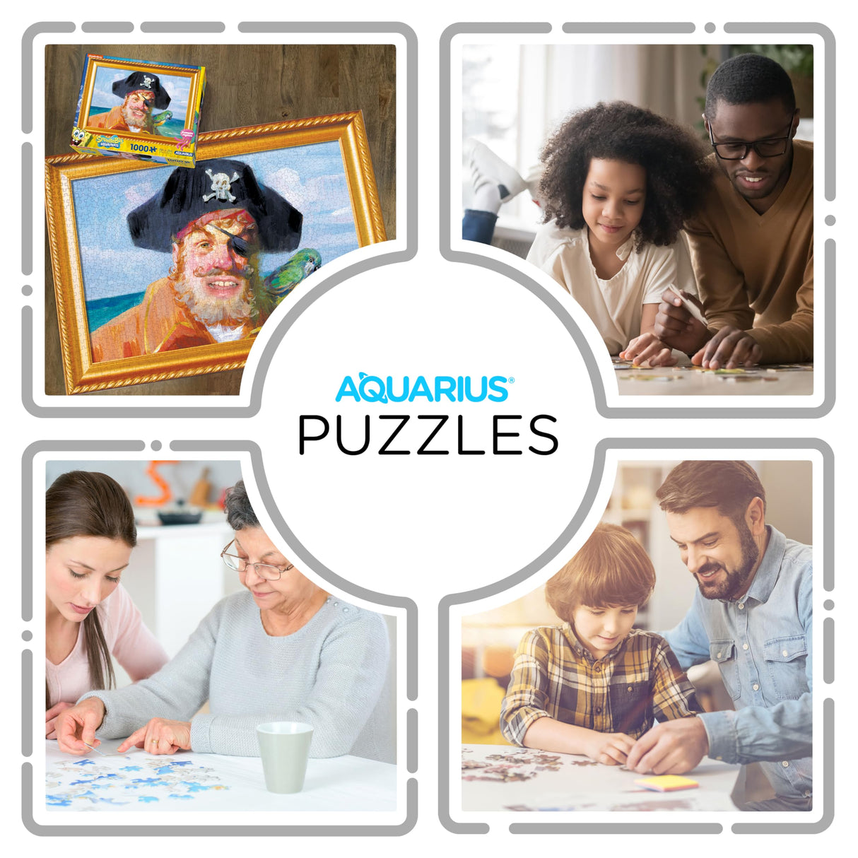 AQUARIUS Spongebob Painty The Pirate 1000pc Puzzle (1000 Piece Jigsaw Puzzle) - Glare Free - Precision Fit - Officially Licensed SongeBob SqaurePants Merchandise & Collectibles -22x28 Inches AQUARIUS