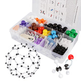 YCHOULEK Molecular Model Kit, 444 Pcs Organic Molecular Chemistry Set, Atom Element Model Kit for Lessons in Chemistry, Molecular Structures Building kit, Ochem Science Gift for Teachers and Students YCHOULEK