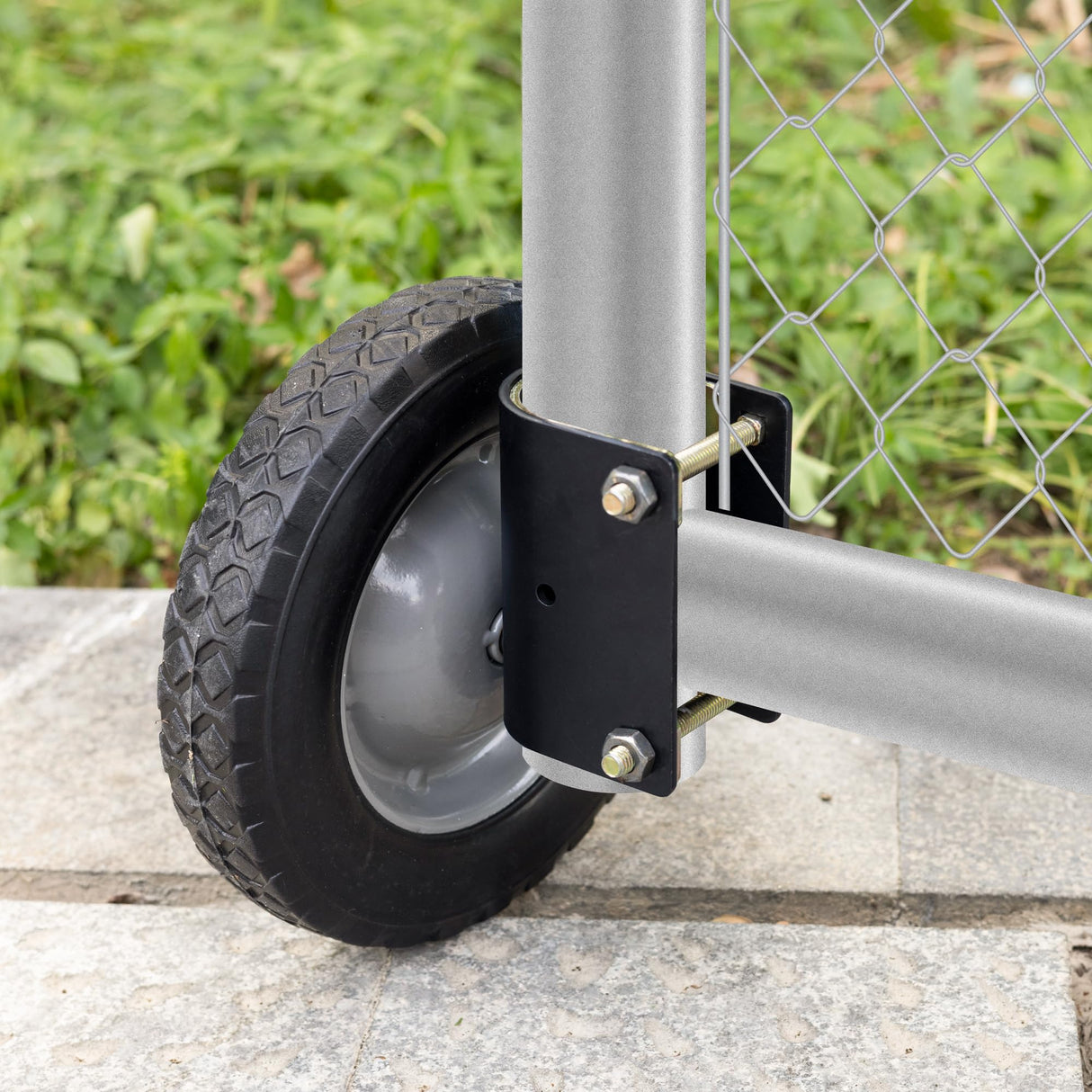 DURIGID 8 Inch Heavy Duty Gate Wheels - Prevent Gate Sagging, Black 2 Pack DURIGID