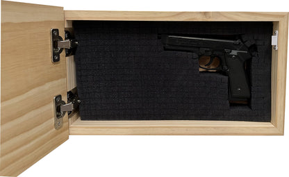 American Flag Concealed Gun Cabinet, Hidden Gun Storage American Flag (Black) - WoodArtSupply