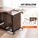 VEVOR 3 Tier Movable Heat Press Table with Charging Station, Foldable Heat Press Stand with Vinyl Roll Holder, Heavy Duty Rolling Metal Workbench for DIY Sublimation Transfer Machine and Printer VEVOR