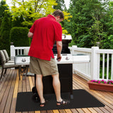 FLASLD Fireproof Fireplace Mat Hearth Rug 24×42inch, Fire Resistent Gas Grill Splatter Mat Heat Resistant Non Stick BBQ Patio Protector Grilling Gear, Floor Protective Rug FLASLD