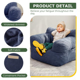 HIGOGOGO Giant Bean Bag Chairs,Big Comfy Chair Sofa for Bedroom Living Room, Large Lazy Bean Bag Chair with Pocket Armrests for Gaming, Reading HIGOGOGO