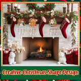 Jetec 3 Pcs Christmas Diamond Art Kits Painting Suncatcher Wind Chime Double Sided Crystal Hanging Ornaments for DIY Crafts Window Home Garden Decor(Snowman, Gingerbread Man, Santa) Jetec