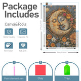 JOASURA Moon Diamond Painting Kits for Adults,DIY Diamond Art Painting Round Full Drill 12x16in,5D Diamond Dots Art for Beginning Home Wall Decor JOASURA