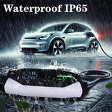 GUWIEYG Portable Level 1&2 EV Charger, 16A 100-240V 25FT J1772 Charger, Portable Electric Vehicle Charging with NEMA 6-20 Plug and NEMA 5-15 Adapter, Adjustable Current, Delay Timer, App Control GUWIEYG