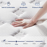 California King Mattress - Upgrade Strengthen - 12 Inch Firm Hybrid Cal King Mattress in a Box, Mattress King Size With Memory Foam and Independent Pocket Springs, Release Stress, Strong Edge Support EEN EEN SLEEP