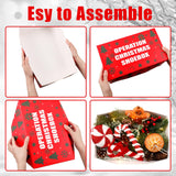 Tenceur 12 Pack Christmas Gift Boxes with Lid for Operation Christmas Shoebox 13 x 7.48 x 3.94 Inches Xmas Cardboard Storage Box for Gifts Presents Wrapping Party Favor Supplies Tenceur