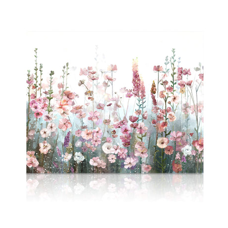 SUMGAR Paint by Numbers kit for Adults Flowers Pink, Colorful Canvas DIY Oil Painting Kits for Beginners, Acrylic Drawing Paintwork Crafts Christmas Gifts 16 x 20 inch (Without Frame) SUMGAR