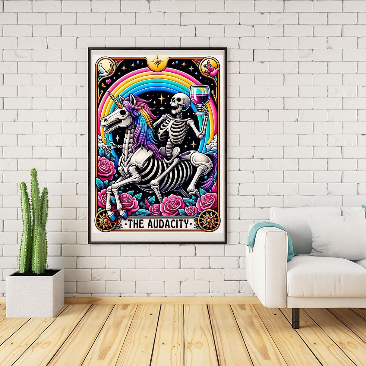 GOUOYANA Skull Diamond Art Kits for Adults, Tarot Card Diamond Painting for Beginners, DIY Full Rhinestone 5D Gothic Diamond Painting Kits (Gemstone Craft), Home Wall Decoration (12x16 inch) GOUOYANA