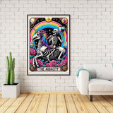 GOUOYANA Skull Diamond Art Kits for Adults, Tarot Card Diamond Painting for Beginners, DIY Full Rhinestone 5D Gothic Diamond Painting Kits (Gemstone Craft), Home Wall Decoration (12x16 inch) GOUOYANA